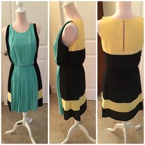 Azulu Blue/black/yellow dress.
